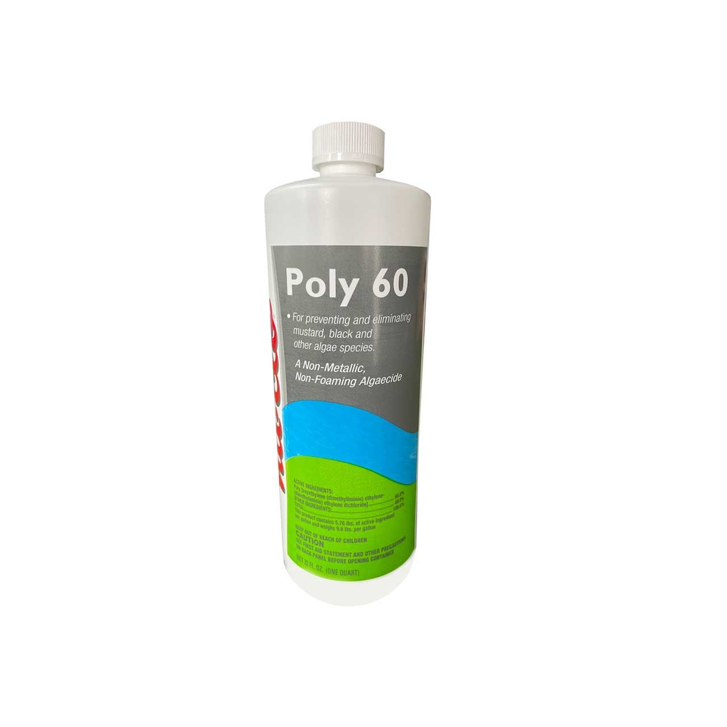 Alguicida Poly 60 Nu-Clo (QT32OZ) | Eliminador de Algas de Larga Duración