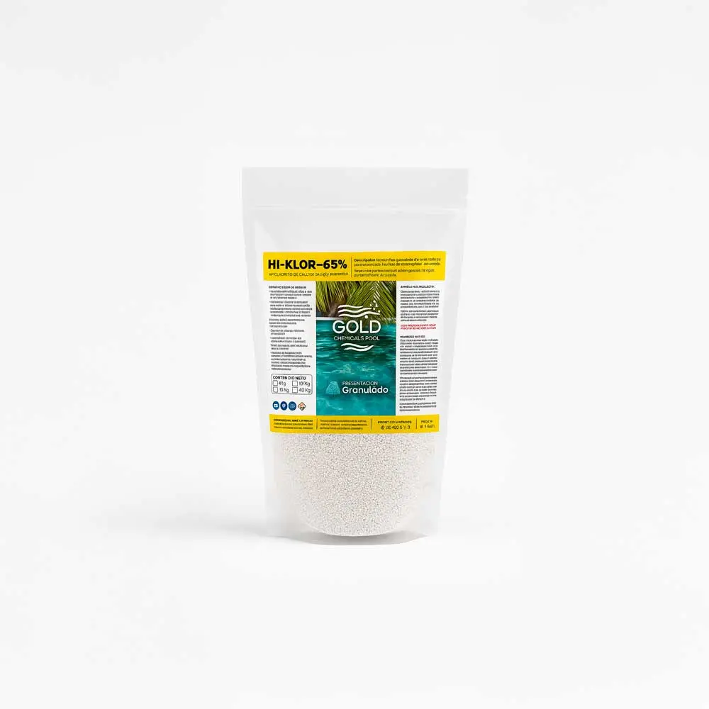 Hipoclorito de Calcio Gold Chemicals Pool 65% (1 kg)