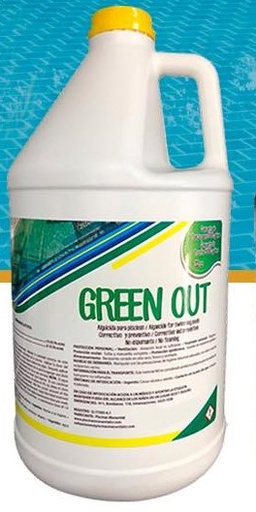 [105-G] Alguicida Green Out (Galón) | Tratamiento Efectivo para Algas Verdes