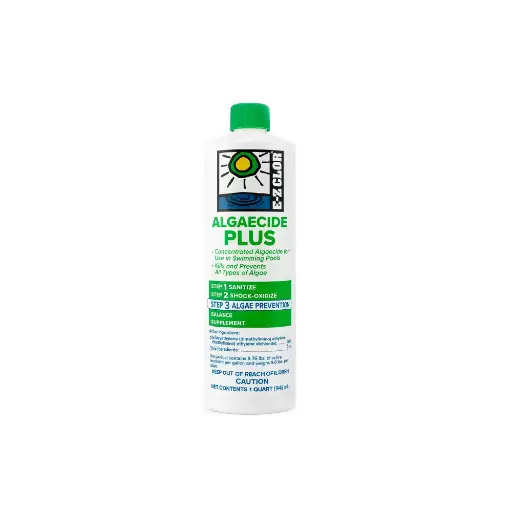 [EZC-50-1067] Alguicida Plus 60% SHOCK EZ Clor 32oz | Fórmula Concentrada para Piscinas