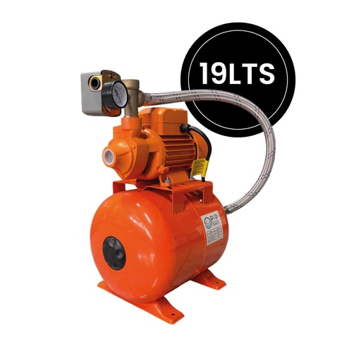 [KITHPFP19LTS] Kit Hidroneumático PFP con Bomba Periférica 0.5 HP y Tanque de 19 L